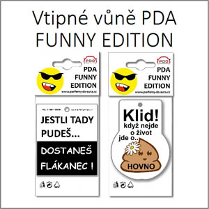 Vtipné vůně do auta PDA Funny Edition